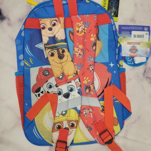 Nickelodeon Paw Patrol Boys 17" Backpack, Blue Stripes Padded - Picture 2 of 5